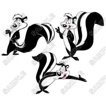 Pepé Le Pew DTF Iron on Transfer  - Ready to Press  #1