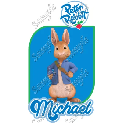 Peter Rabbit Personalized Custom DTF Iron on Transfer - Ready to Press #1 Peter Rabbit Personalized Custom DTF Iron on Transfer - Ready to Press #1