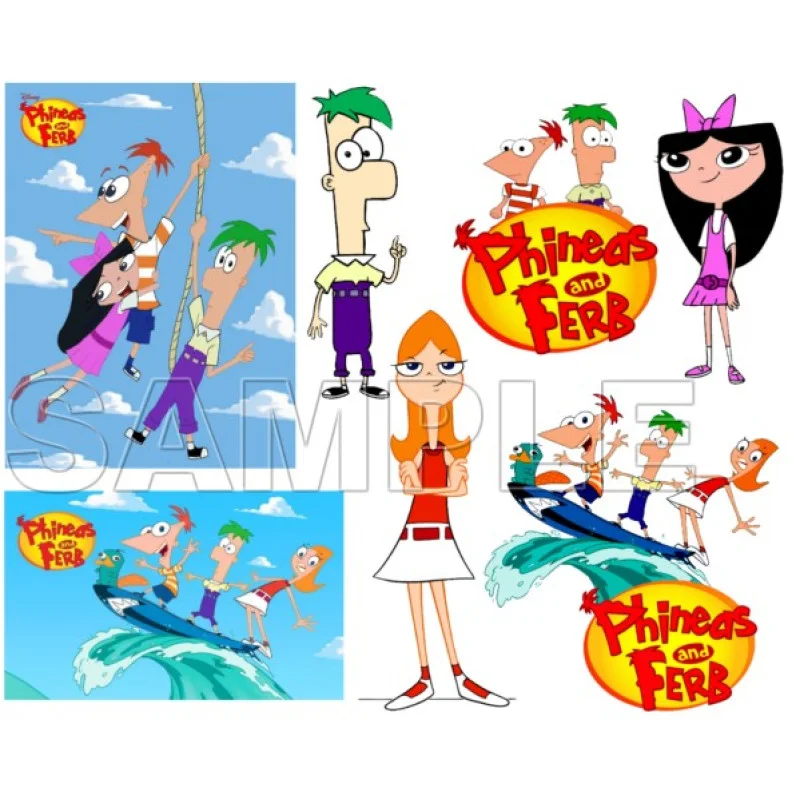 Phineas & Ferb DTF Iron on Transfer - Ready to Press #1 Phineas & Ferb DTF Iron on Transfer - Ready to Press #1