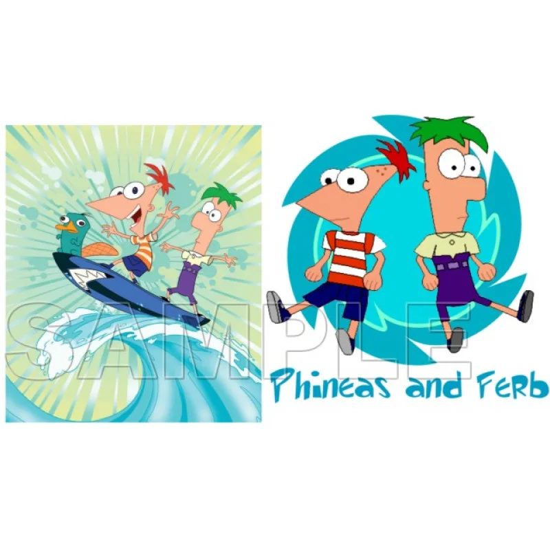 Phineas & Ferb DTF Iron on Transfer - Ready to Press #2 Phineas & Ferb DTF Iron on Transfer - Ready to Press #2