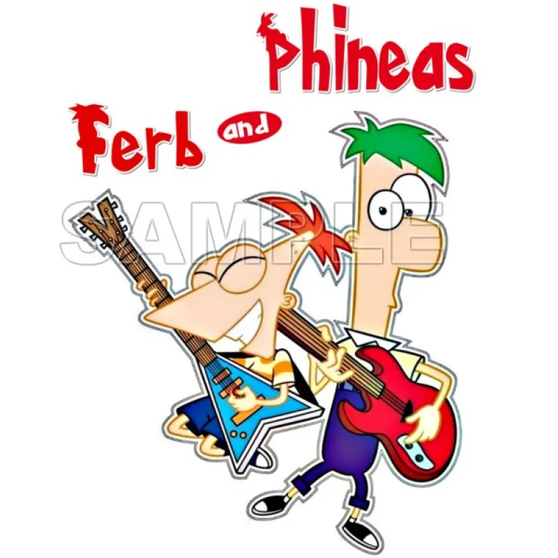 Phineas & Ferb DTF Iron on Transfer - Ready to Press #3 Phineas & Ferb DTF Iron on Transfer - Ready to Press #3