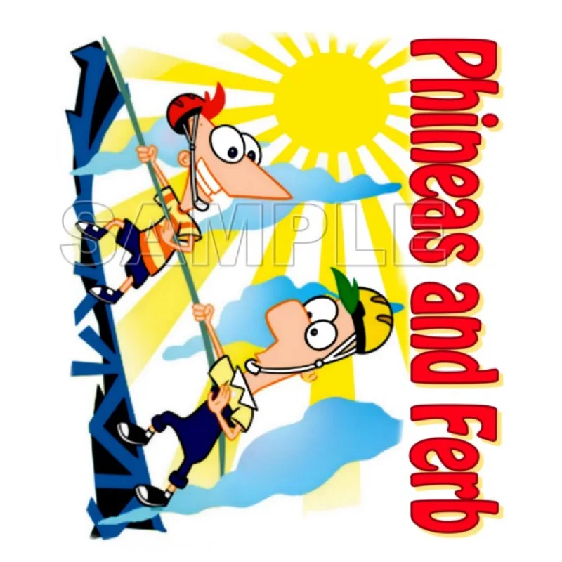 Phineas & Ferb DTF Iron on Transfer - Ready to Press #4 Phineas & Ferb DTF Iron on Transfer - Ready to Press #4