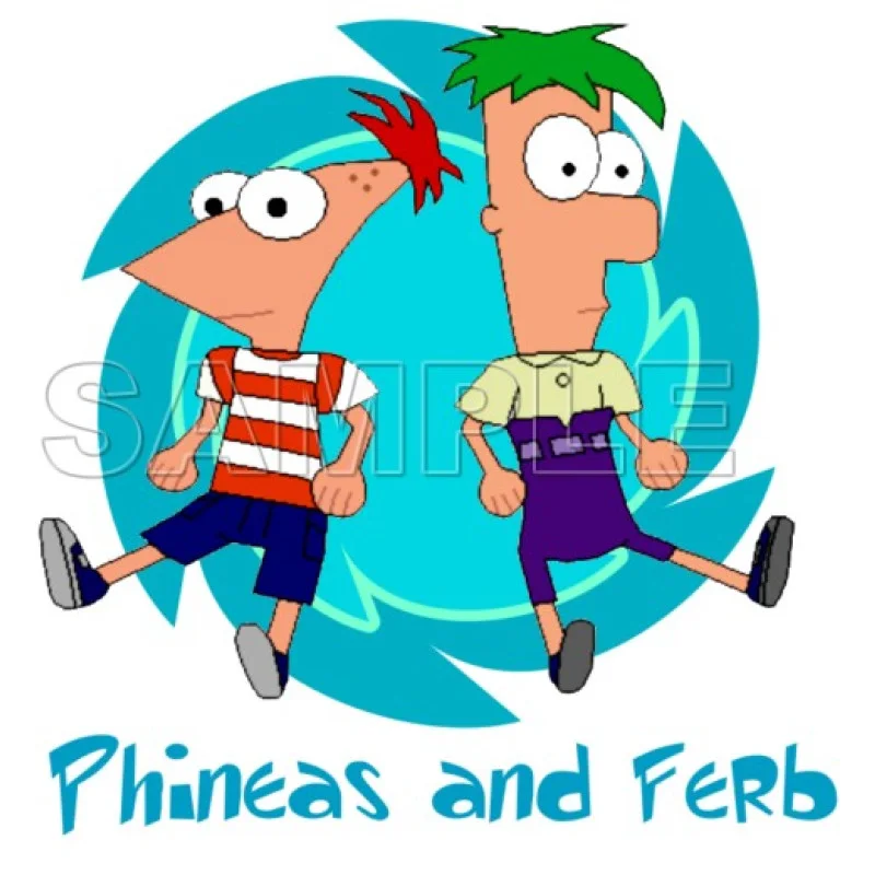 Phineas & Ferb DTF Iron on Transfer - Ready to Press #6 Phineas & Ferb DTF Iron on Transfer - Ready to Press #6