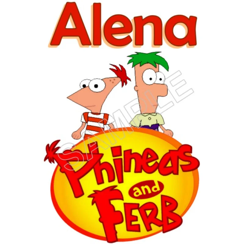 Phineas and Ferb Personalized Custom DTF Iron on Transfer - Ready to Press #116 Phineas and Ferb Personalized Custom DTF Iron on Transfer - Ready to Press #116