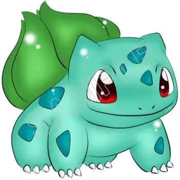 Pokemon Bulbasaur DTF Iron on Transfer  - Ready to Press  #81