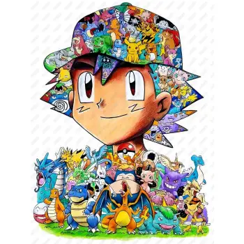 Pokemon DTF Iron on Transfer