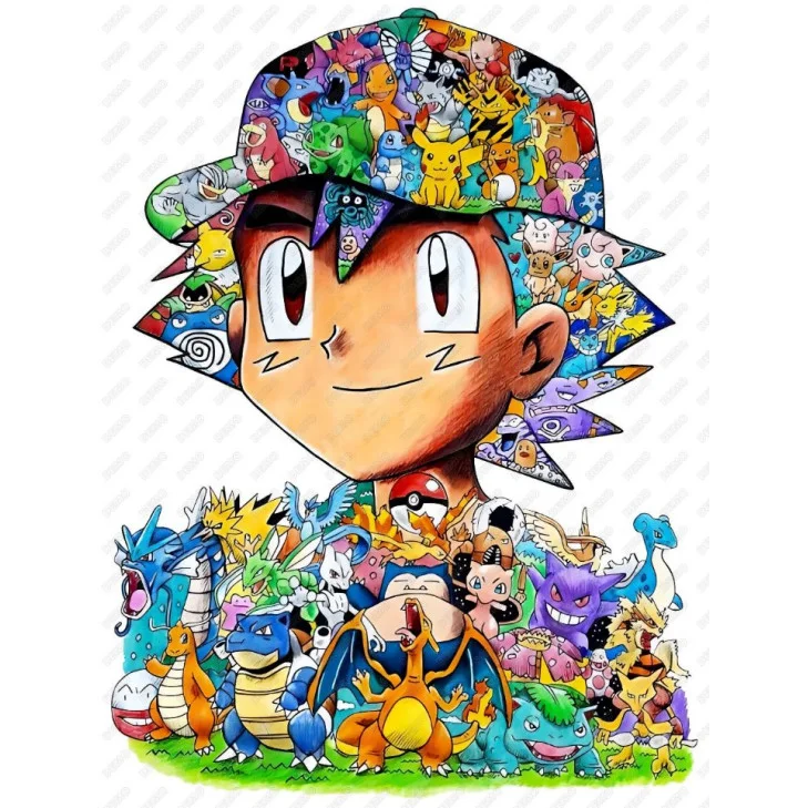 Pokemon DTF Iron on Transfer