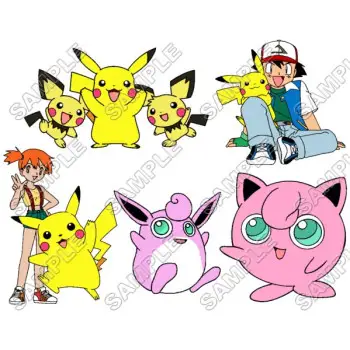 Pokemon DTF Iron on Transfer  - Ready to Press  #20
