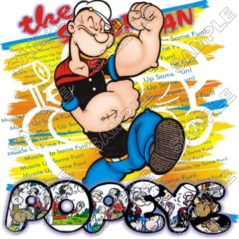 Popeye  DTF Iron on Transfer - Ready to Press #2