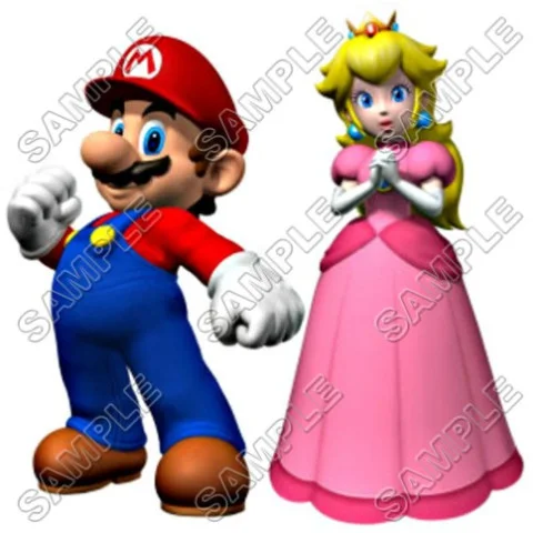 Princess Peach Super Mario DTF Iron on Transfer - Ready to Press #1 Princess Peach Super Mario DTF Iron on Transfer - Ready to Press #1