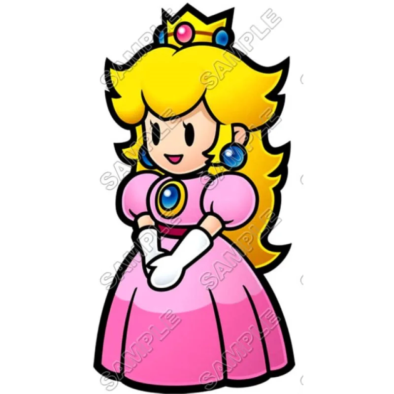 Princess Peach Super Mario DTF Iron on Transfer - Ready to Press #3 Princess Peach Super Mario DTF Iron on Transfer - Ready to Press #3
