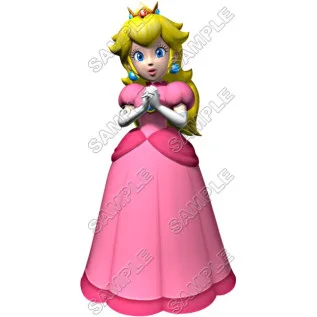 Princess Peach Super Mario DTF Iron on Transfer - Ready to Press #4