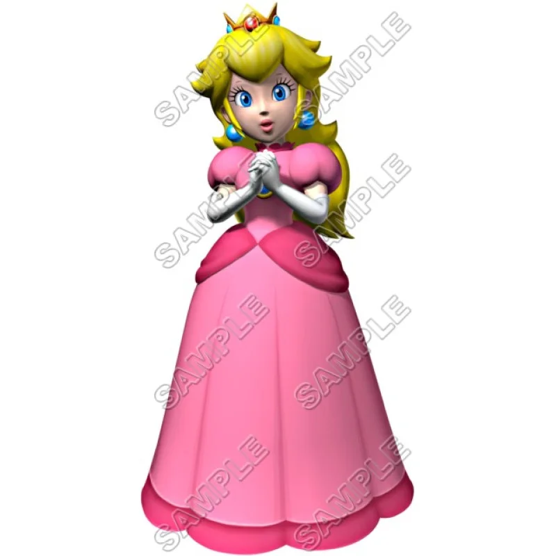 Princess Peach Super Mario DTF Iron on Transfer - Ready to Press #4 Princess Peach Super Mario DTF Iron on Transfer - Ready to Press #4