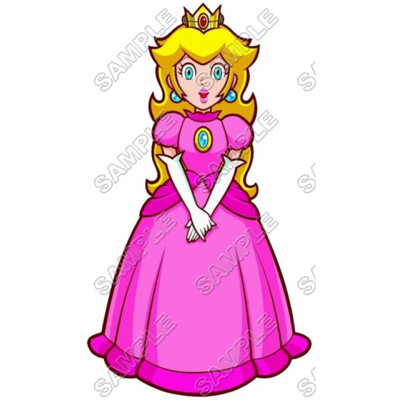 Princess Peach Super Mario DTF Iron on Transfer - Ready to Press #7 Princess Peach Super Mario DTF Iron on Transfer - Ready to Press #7