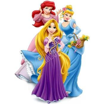 Rapunzel  Ariel Princess DTF Iron on Transfer - Ready to Press #57