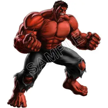 Red Hulk  DTF Iron on Transfer  - Ready to Press  #2