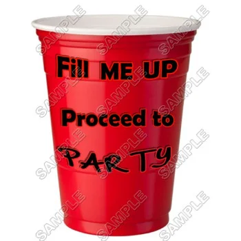 Red Solo Cup Toby Keith  DTF Iron on Transfer  - Ready to Press  #1