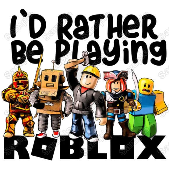 Roblox DTF Iron on Transfer - Ready to Press #1 Roblox DTF Iron on Transfer - Ready to Press #1
