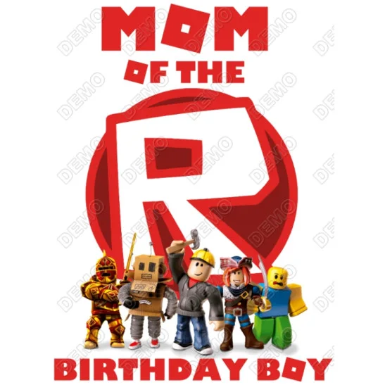 Roblox Family Member Birthday Custom DTF Iron on Transfer - Ready to Press Roblox Family Member Birthday Custom DTF Iron on Transfer - Ready to Press