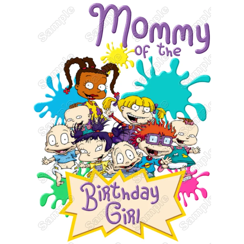 Rugrats Birthday Personalized Custom DTF Iron on Transfer - Ready to Press #7 Rugrats Birthday Personalized Custom DTF Iron on Transfer - Ready to Press #7