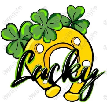 Saint Patrick's Day Lucky DTF Heat  Iron on Transfer - Ready to Press 