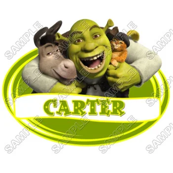 Shrek Birthday  Personalized  Custom  DTF Iron on Transfer - Ready to Press #101