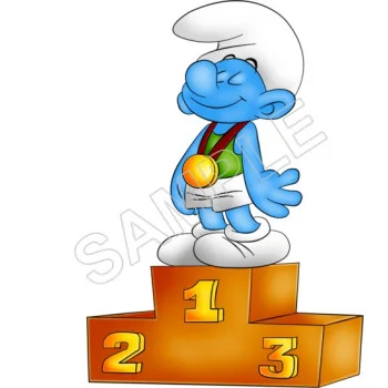 Smurf DTF Iron on Transfer  - Ready to Press  #73