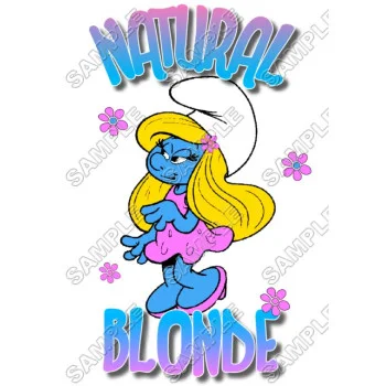 Smurfette  DTF Iron on Transfer - Ready to Press #17