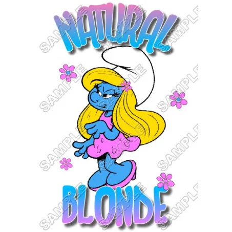 Smurfette  DTF Iron on Transfer - Ready to Press #17