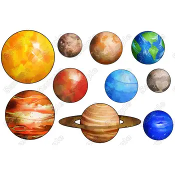 Solar System Planets  DTF Iron on Transfer  - Ready to Press  #16