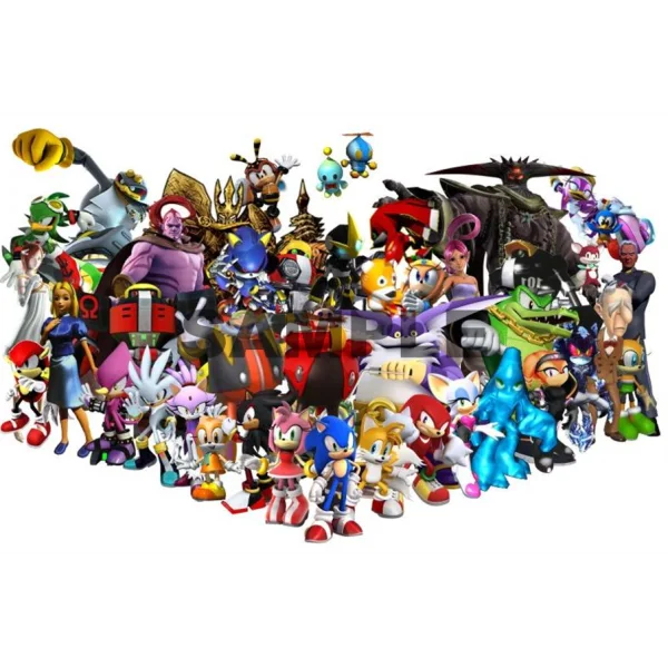 Sonic Characters  DTF Iron on Transfer - Ready to Press #38