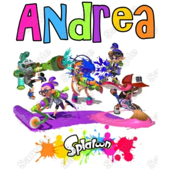 Splatoon Personalized  Custom  DTF Iron on Transfer - Ready to Press 