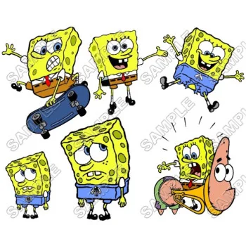 SpongeBob DTF Iron on Transfer - Ready to Press #11
