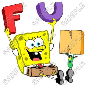 SpongeBob  DTF Iron on Transfer - Ready to Press #4