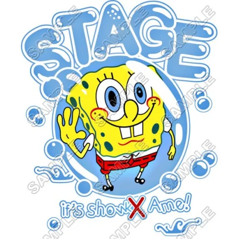 SpongeBob DTF Iron on Transfer - Ready to Press #9 SpongeBob DTF Iron on Transfer - Ready to Press #9