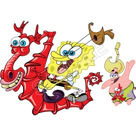 SpongeBob Patrick DTF Iron on Transfer - Ready to Press #41 SpongeBob Patrick DTF Iron on Transfer - Ready to Press #41