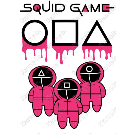 Squid Game DTF Iron on Transfer - Ready to Press #5 Squid Game DTF Iron on Transfer - Ready to Press #5