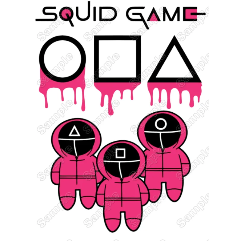 Squid Game DTF Iron on Transfer - Ready to Press #5 Squid Game DTF Iron on Transfer - Ready to Press #5