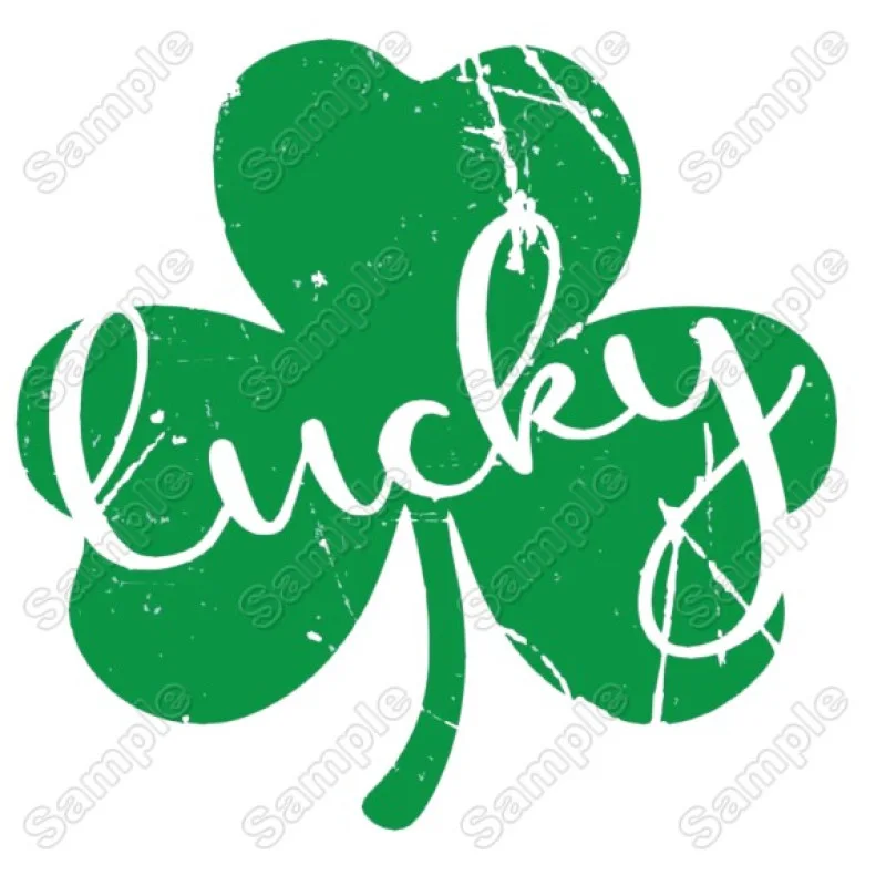 St Patrick Shamrock DTF Heat Iron on Transfer - Ready to Press St Patrick Shamrock DTF Heat Iron on Transfer - Ready to Press