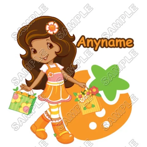 Strawberry Shortcake Orange Blossom Personalized  Custom  DTF Iron on Transfer - Ready to Press #34