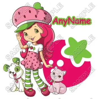 Strawberry Shortcake Personalized  Custom  DTF Iron on Transfer - Ready to Press #32