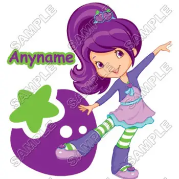 Strawberry Shortcake Plum Pudding Personalized  Custom  DTF Iron on Transfer - Ready to Press #35