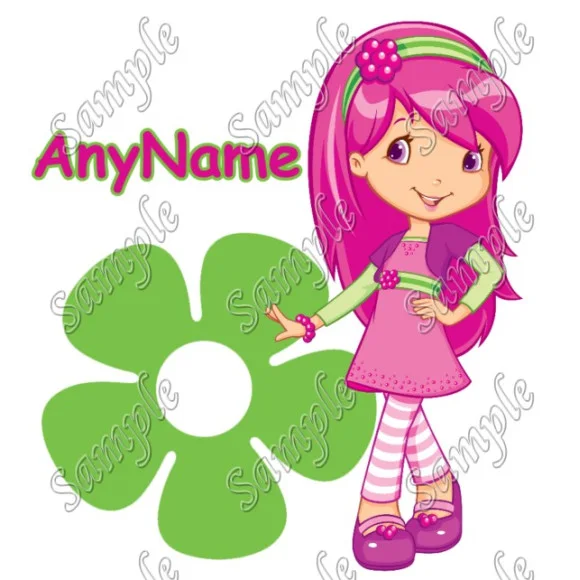 Strawberry Shortcake Raspberry Tart  Personalized  Custom  DTF Iron on Transfer - Ready to Press #1