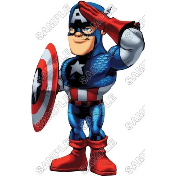 Super Hero Squad Captain America DTF Iron on Transfer - Ready to Press #7