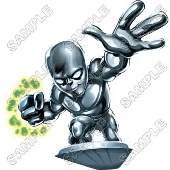 Super Hero Squad Silver Surfer  DTF Iron on Transfer - Ready to Press #10