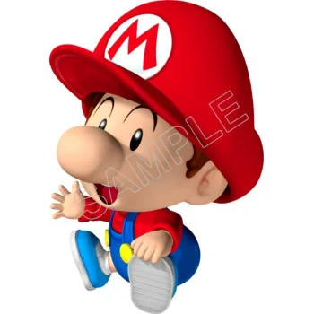 Super Mario Bros. Baby Mario DTF Iron on Transfer - Ready to Press #23