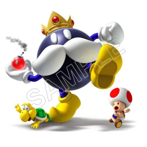 Super Mario Bros. Big Bob-omb DTF Iron on Transfer - Ready to Press #37