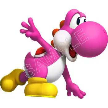 Super Mario Bros. Pink Yoshi DTF Iron on Transfer - Ready to Press #17