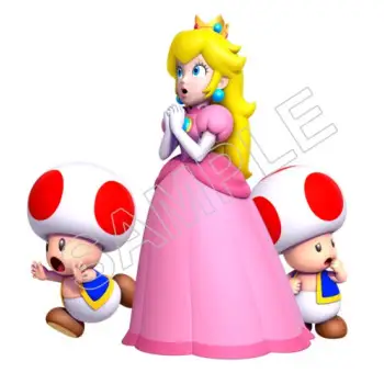 Super Mario Bros. Princess  Peach and Toads DTF Iron on Transfer - Ready to Press #29