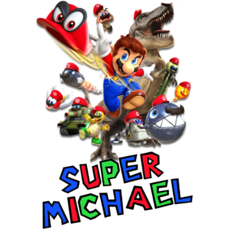 Super Mario Odyssey Birthday Personalized Custom DTF Iron on Transfer - Ready to Press Super Mario Odyssey Birthday Personalized Custom DTF Iron on Transfer - Ready to Press